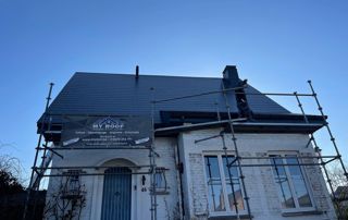 chantier de toiture à Jodoigne