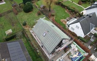 chantier de toiture à Wavre