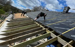 construction de toiture et pose de membrane